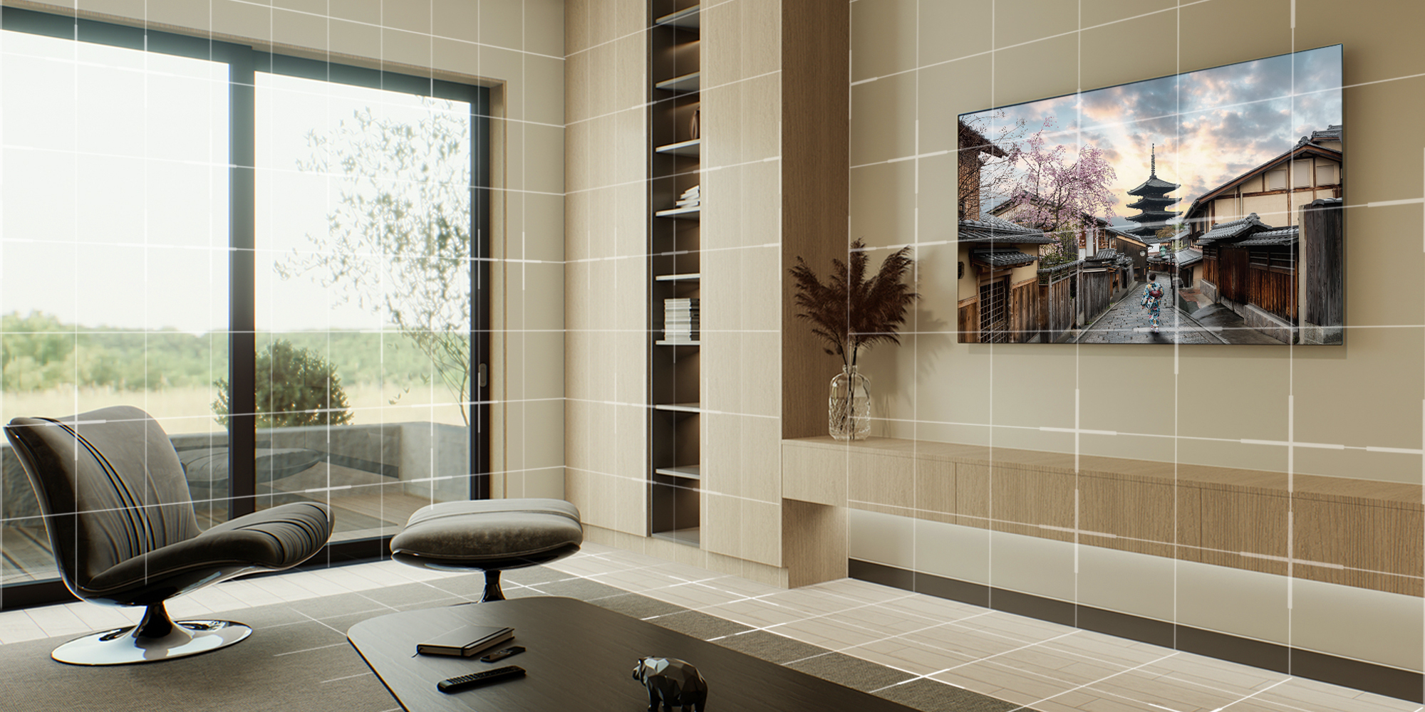 Mapování živé místnosti Onkyo Dirac 2000x1000