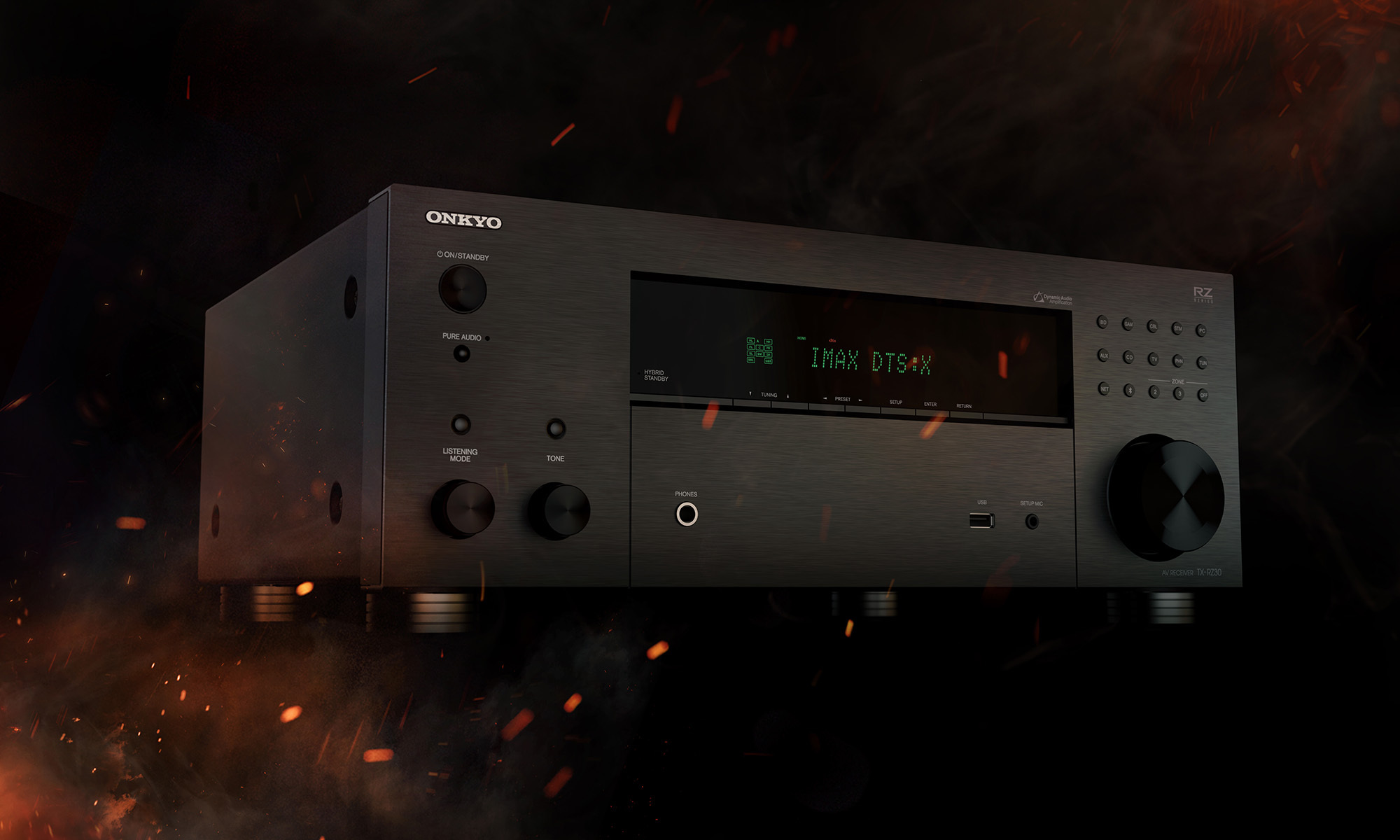 Onkyo Odyssey 01 AV Rs on fiery background 2000x1200
