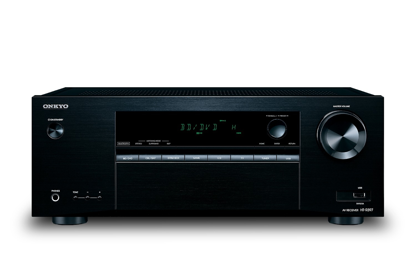 onkyo ht-s3900 home theater system av receiver front view