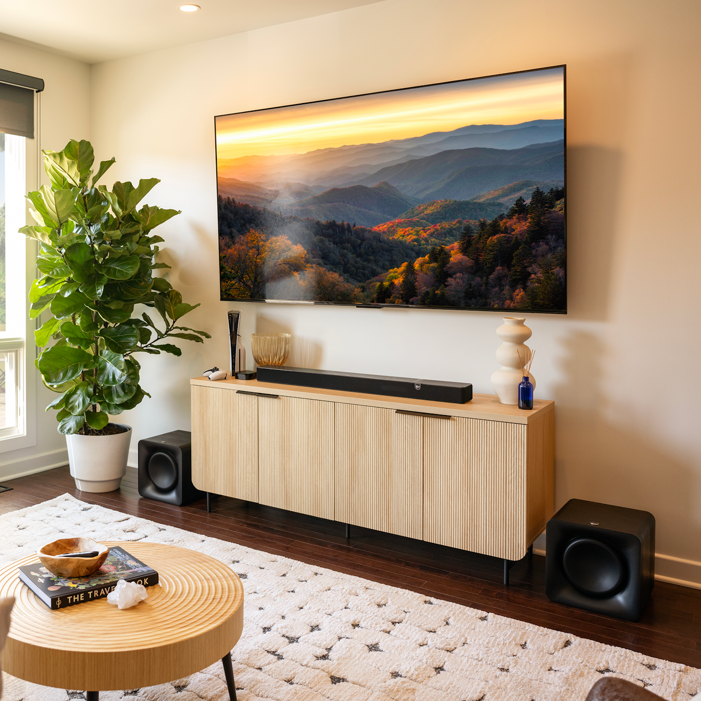 Klipsch Flexus Core 200 SUB 100 modern home nature on tv 2000x2000