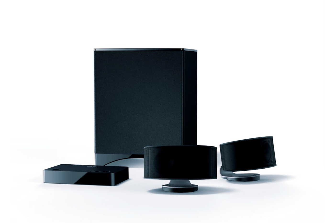 LS-3100 home audio system in black