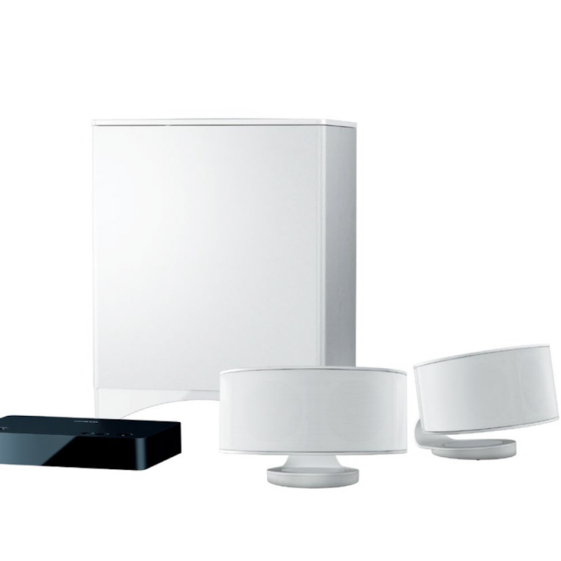 LS-3100 home audio system on white background