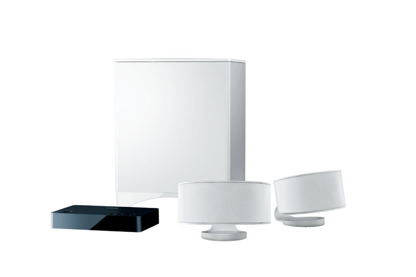 LS-3100 home audio system on white background