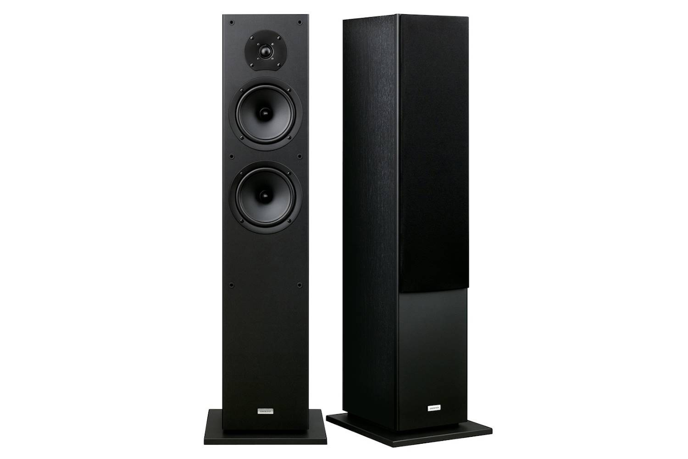 onkyo skf-4800 floorstanding speakers with and without grille