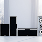 SKS-HT540 Home Theater System on Table with City View