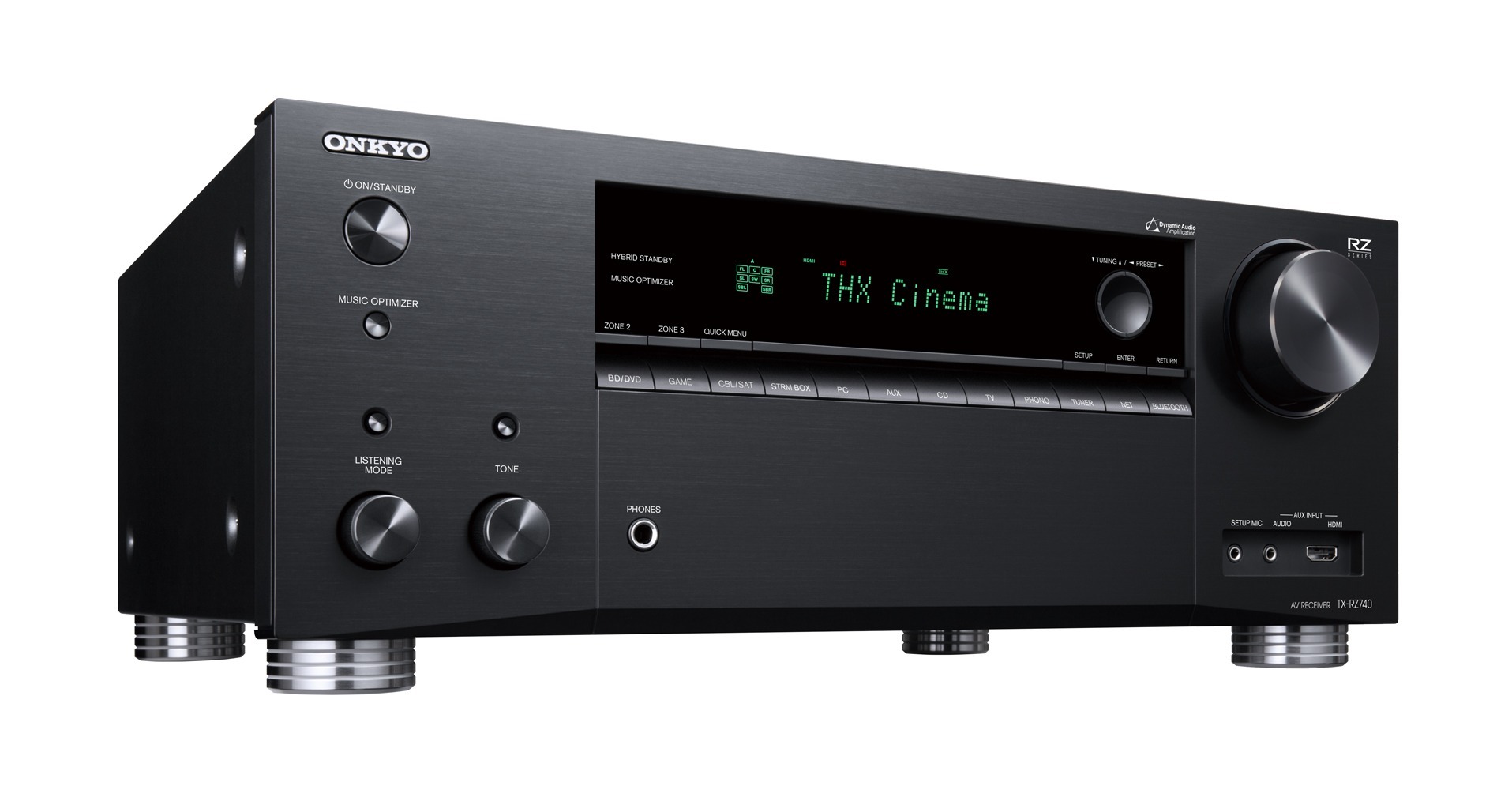 Onkyo TX-RZ740 av receiver side view