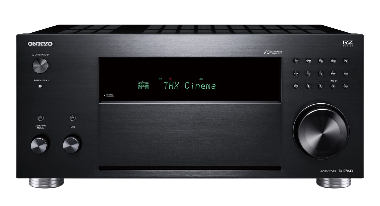 onkyo tx-rz840 av receiver front view