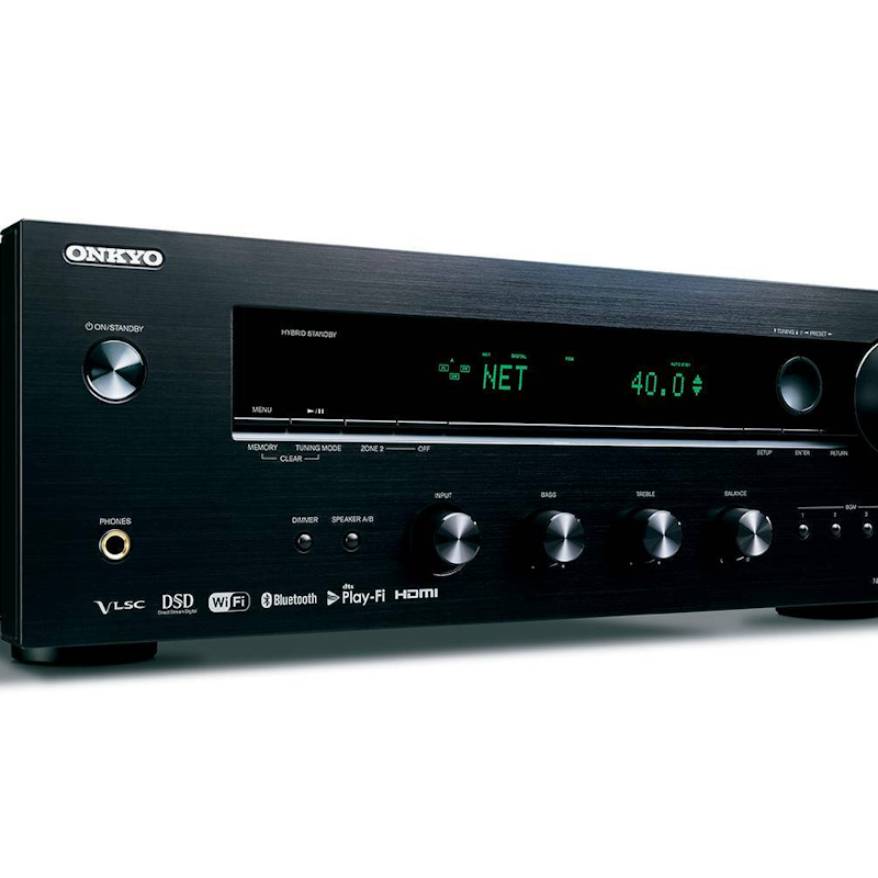 Onkyo TX-8270 Stereo Receiver Side View on White Background