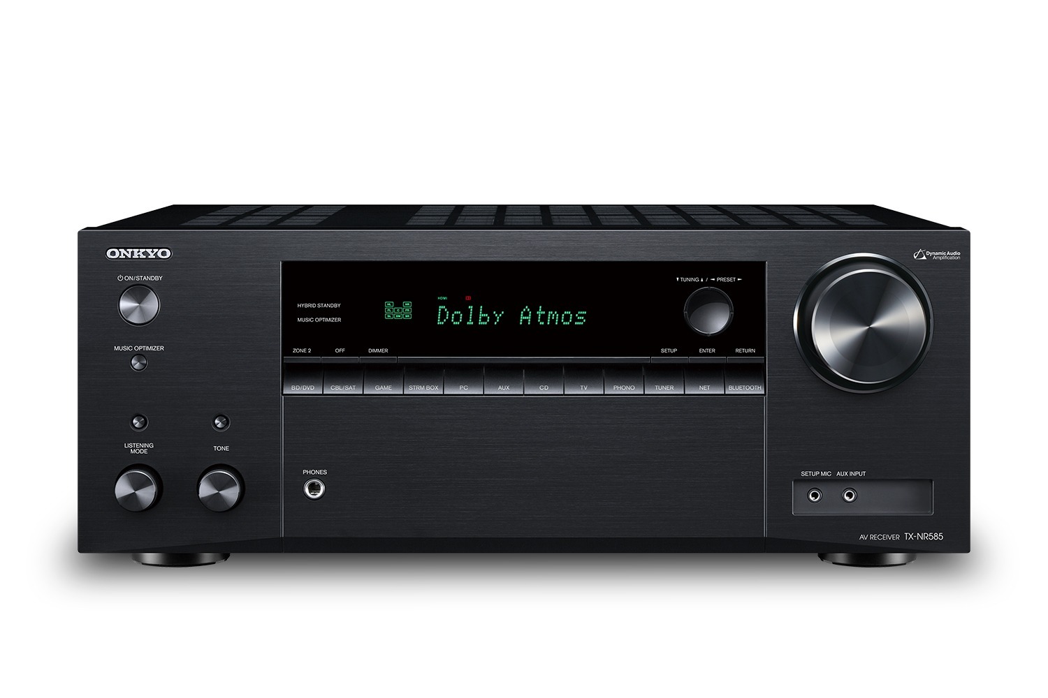 onkyo tx-nr585 av receiver front view