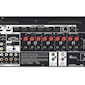 TX-NR7100 BACK panel with inputs and outputs