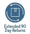 Extended 90 Day Returns