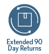 Extended 90 Day Returns